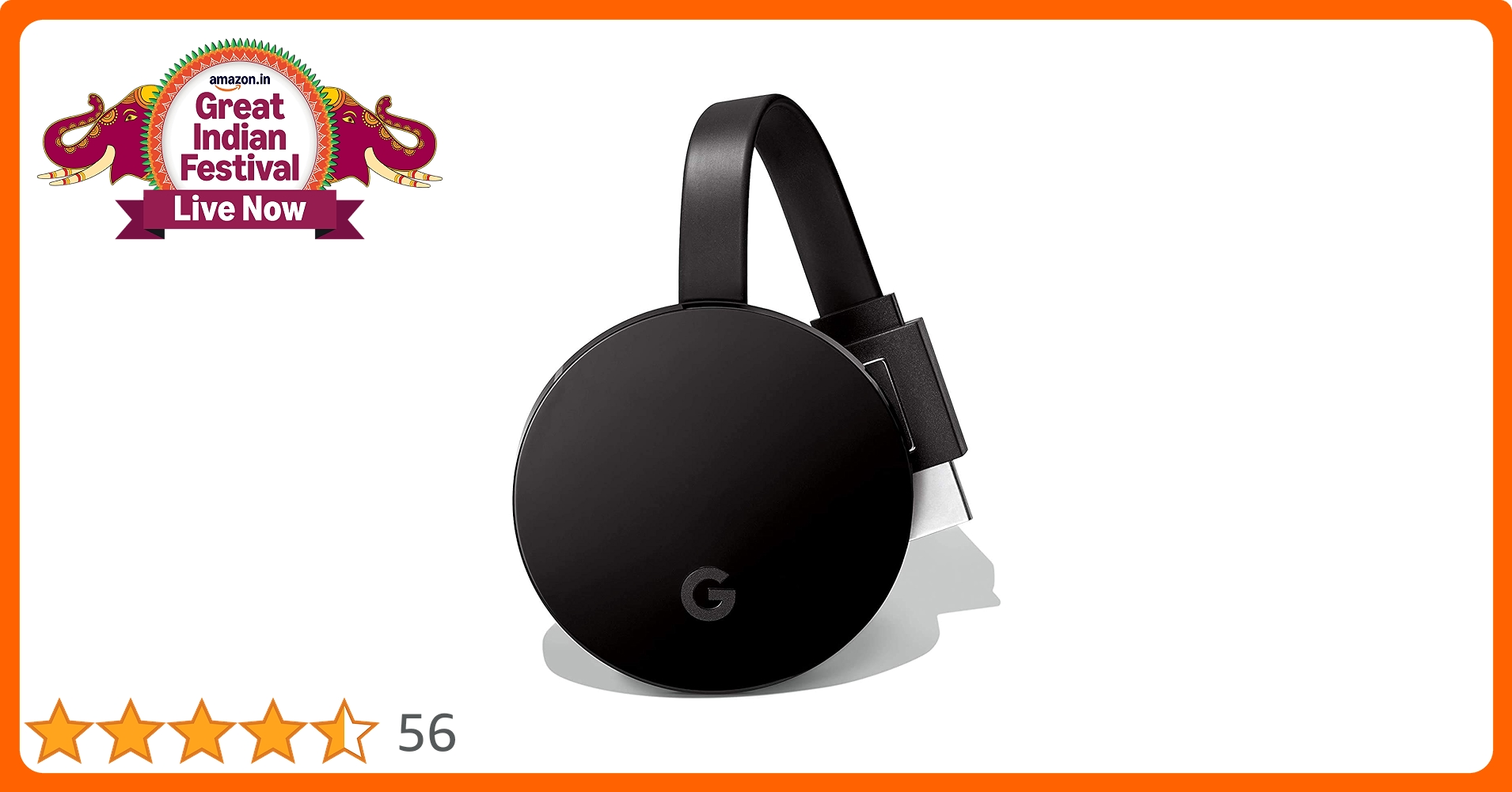Google Chromecast Ultra : Amazon.in: Electronics